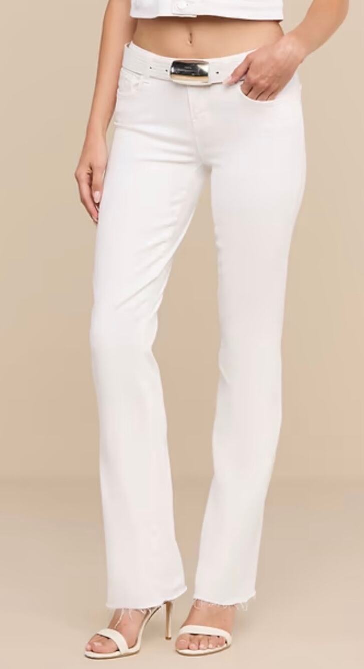 L'AGENCE straight-leg white denim jeans size 27